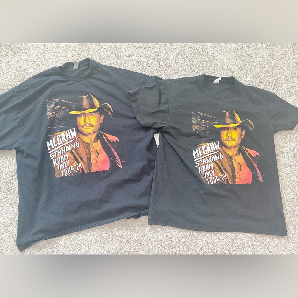 Tim McGraw Standing Room only T-shirts- 2 for the price of 1